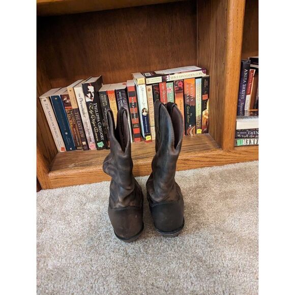 Durango crush distressed leather women's slouch cowboy boot sz 7 euc - Picture 4 of 8